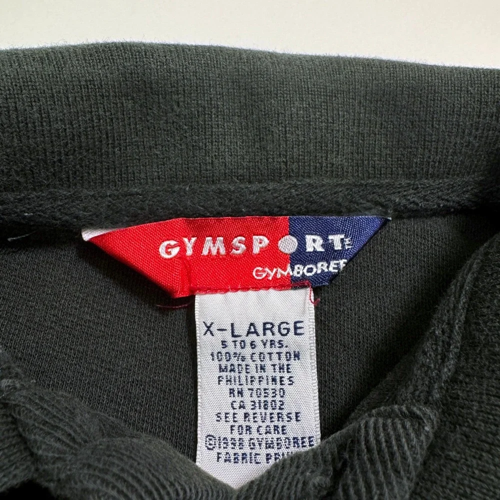 Vintage 90s Gymboree Polo Shirt XL 5-6 Colorblock Stripe Gymsport Long Sleeve
